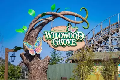 Wildwood Grove sign in Dollywood