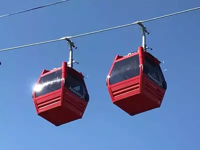 The Anakeesta gondolas in Gatlinburg TN.